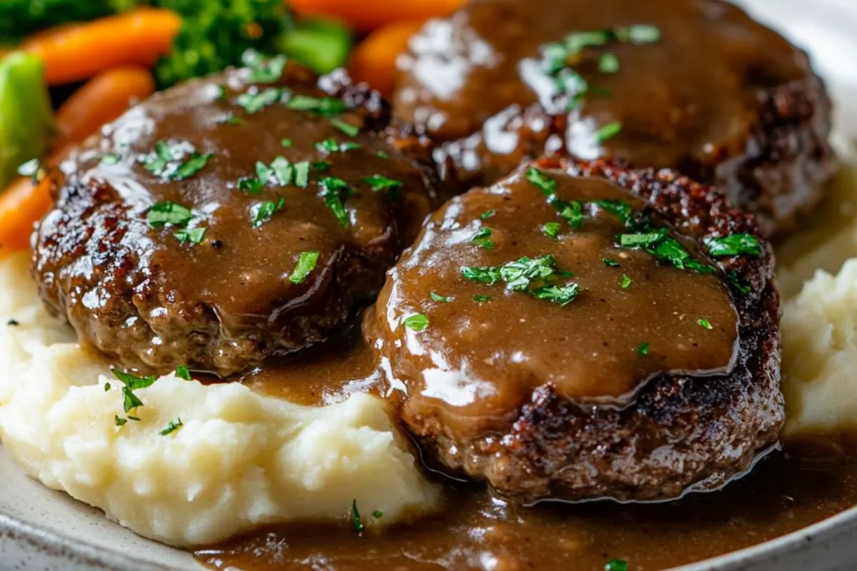 Salisbury steak, homemade Salisbury steak, beef steak recipe, easy Salisbury steak recipe, classic Salisbury steak, beef patty recipe