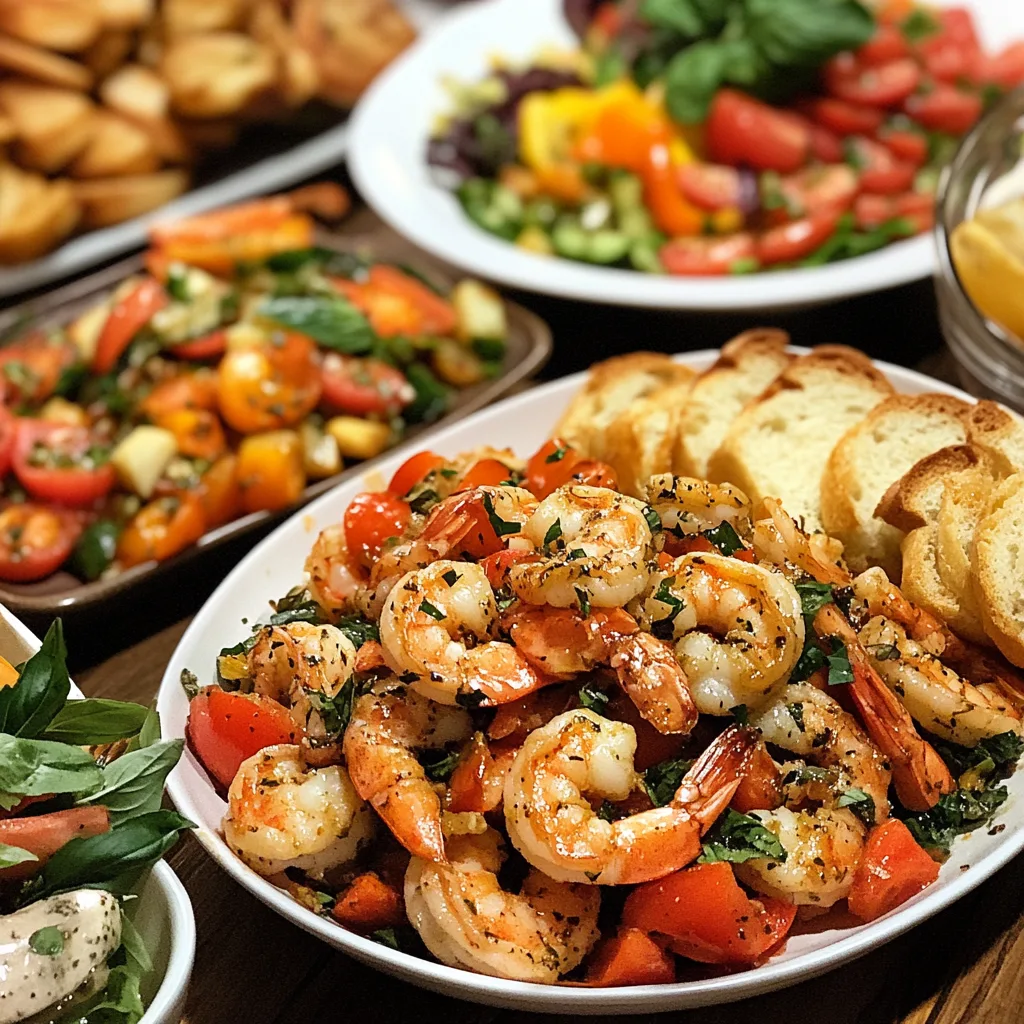 side dishes for shrimp scampi, shrimp scampi sides, best side dishes for shrimp scampi, what to serve with shrimp scampi, shrimp scampi accompaniments