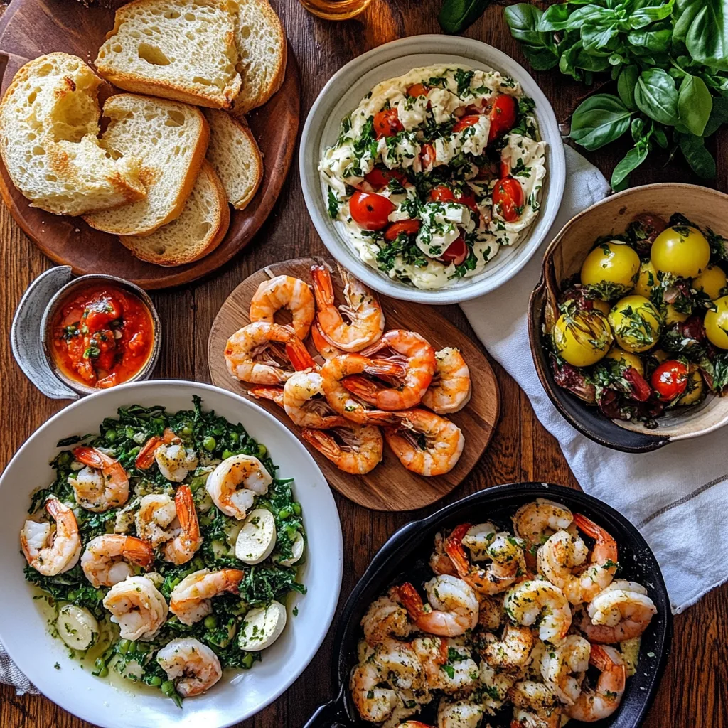 side dishes for shrimp scampi, shrimp scampi sides, best side dishes for shrimp scampi, what to serve with shrimp scampi, shrimp scampi accompaniments